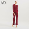 IWY/高端职业西装套装女红色修身显瘦喇叭裤正装女职场套装西服C11358+P31358 商品缩略图1