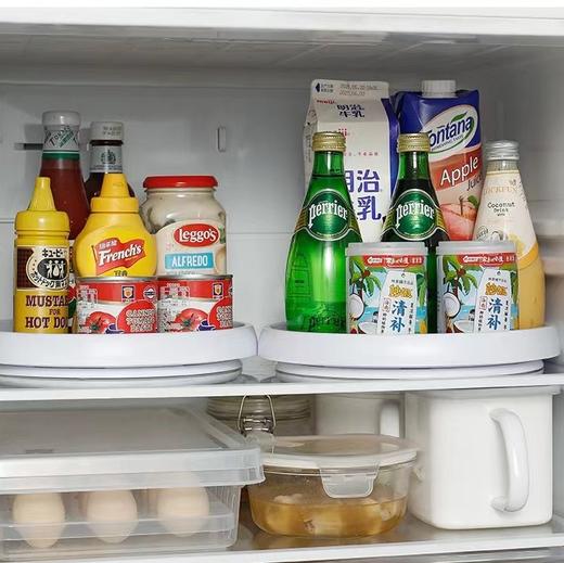 旋转托盘 方便拿取 防滑厨卫收纳盘 冰箱转盘置物盘 商品图6