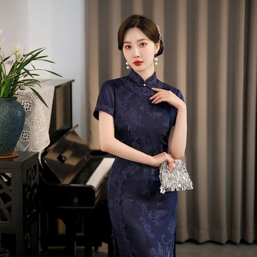 性感优雅，改良版复古民国中国风气质长款老上海旗袍GSJ-3131 商品图0