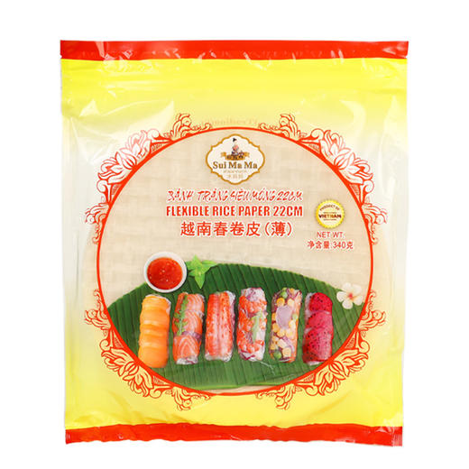 越南春卷皮甜辣酱组合｜稻米磨浆制成 外观通透 口感柔韧 搭配浓郁香醇甜辣酱 吃出健康美味 辣椒酱料 商品图11