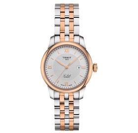 天梭TISSOT力洛克自动机械钢带手表女表