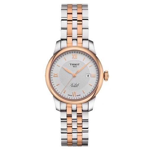 天梭TISSOT力洛克自动机械钢带手表女表 商品图0