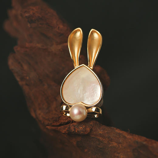 manreya 兔比小姐珍珠胸针 商品图4