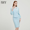 IWY/蓝色职业连衣裙高端气质名媛女神范高级感ol通勤美容院工作服春秋Q13105蓝色 商品缩略图0