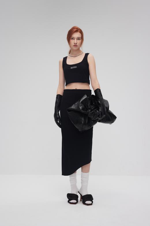 双口袋紧身半裙 商品图0