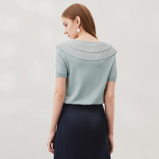 EITIE爱特爱春季新品时尚针织衫优雅气质女6901608 商品图5