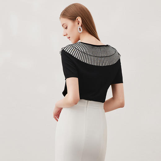 EITIE爱特爱春季新品时尚针织衫优雅气质女6901608 商品图9