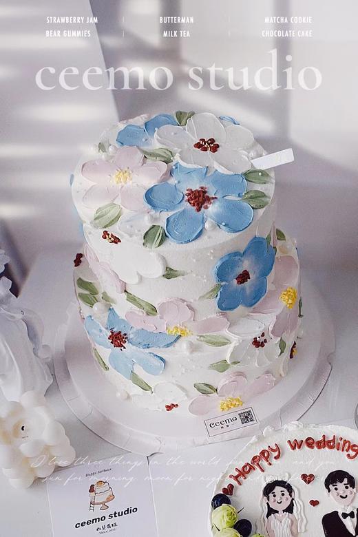 油画花花蛋糕 商品图2