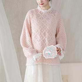 苏苏姐家初岚花窗毛衣手工DIY编织钩针衣服毛线团自制材料包