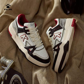 KELME卡尔美男休闲鞋情侣板鞋厚底运动鞋拼接春小白鞋