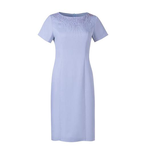 秋装新款，时尚优雅圆领烫钻连衣裙中年大码减龄日常妈妈装裙子DY-T0679 商品图4