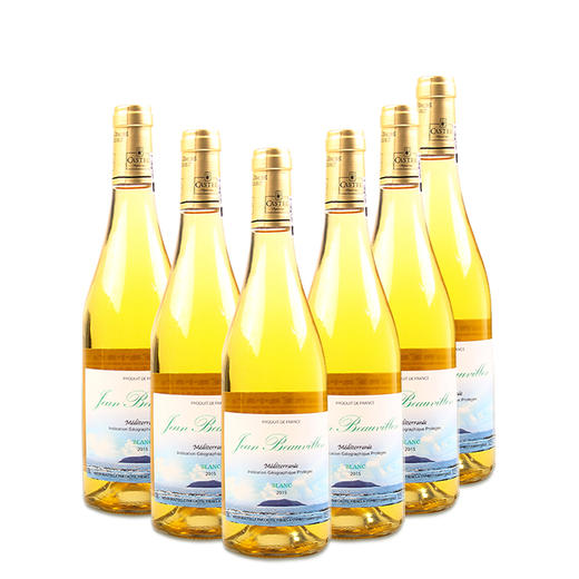 【6支装】海关罚没 2015 法国尚博龙 地中海白葡萄酒750ml 商品图2