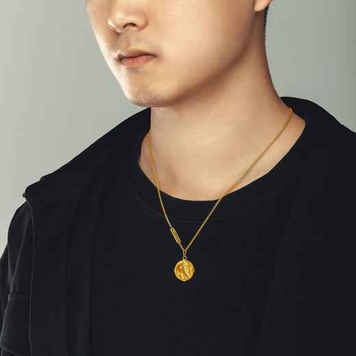 宫匠造办 灵龙灵凤黄金吊坠 商品图6