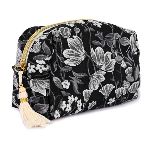 外贸出口化妆包（黑色提花） 商品图0