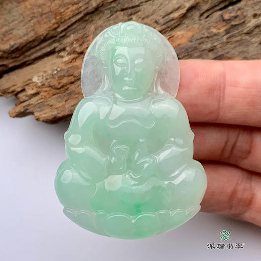派瑞翡翠 翡翠观音 糯种 绿色 商品图2