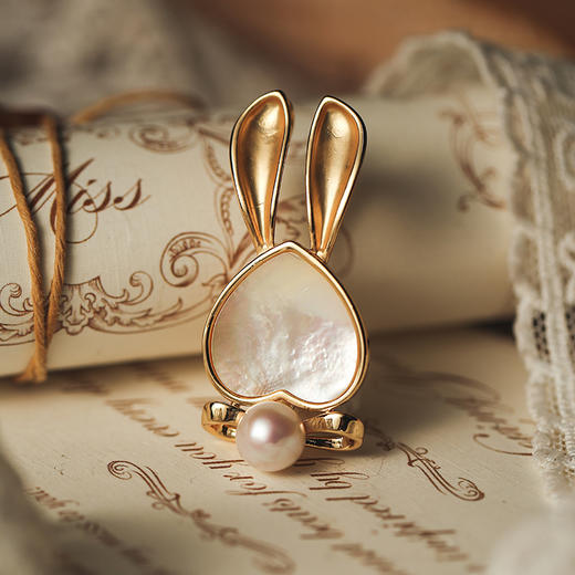 manreya 兔比小姐珍珠胸针 商品图6