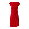 EITIE爱特爱春季新款不规则开衩修身红色飞袖礼服连衣裙6977612 商品缩略图5