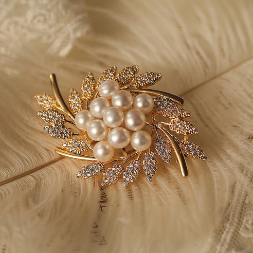 manreya 长相思珍珠胸针 商品图4