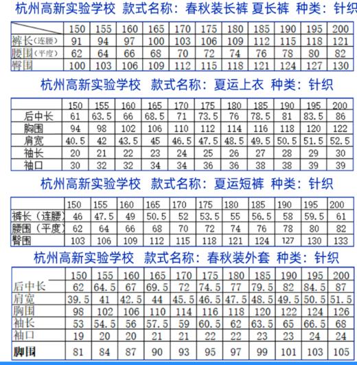 2022级浙江省杭州高新实验学校校服（有质量问题可换货，不退货） 商品图9