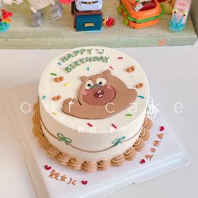 熊出没手绘蛋糕-低糖处理无添加