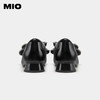 MIO米奥方头粗跟日系浅口单鞋烫钻蝴蝶结复古时装单鞋女纯色瓢鞋M231413939 商品缩略图4