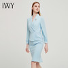 IWY/蓝色职业连衣裙高端气质名媛女神范高级感ol通勤美容院工作服春秋Q13105蓝色 商品缩略图1