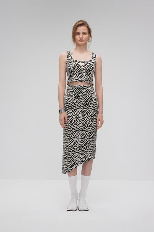 双口袋紧身半裙 商品图0