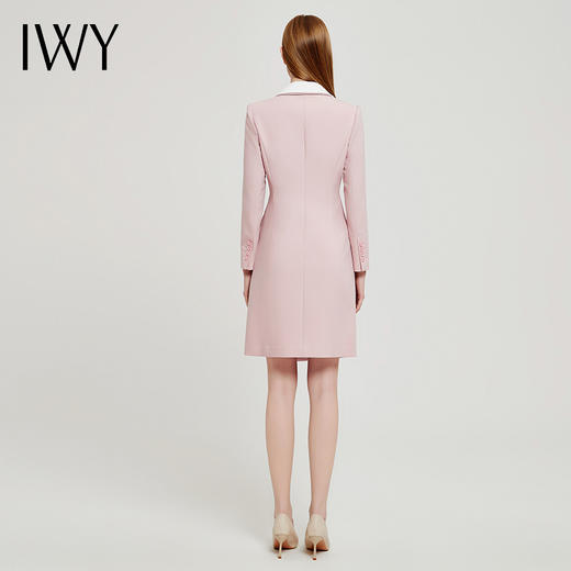 IWY/春夏季粉色职业连衣裙女医美前台美容师教师工作服女正装Q13103粉色 商品图3