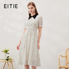 EITIE爱特爱春季新款气质优雅洋气波点复古收腰显瘦立领连衣裙6907635 商品缩略图0