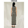 VIMAGE纬漫纪夏季新款收腰显瘦显高针织长款无袖连衣裙V1901523 商品缩略图4