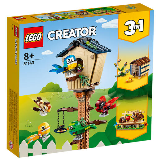 乐高创意三合一系列31143创意鸟舍男女益智拼装积木 商品图1