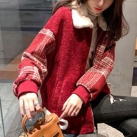 裁缝学苑AQ153 新款小香风纸样羊羔毛女装外套上衣女服装衣服打板