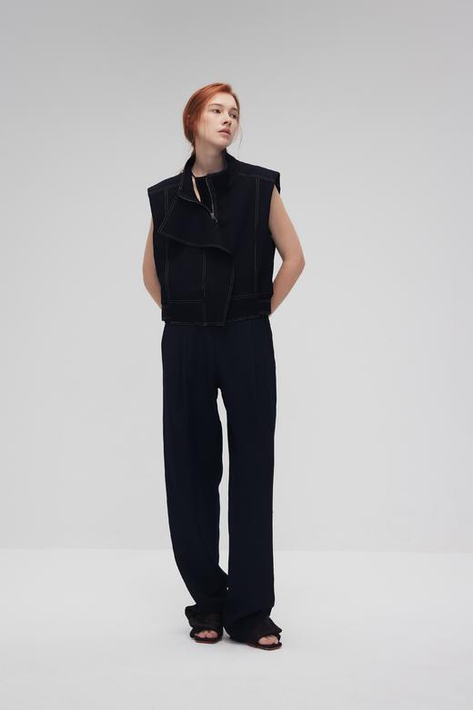 双扣阔腿裤 商品图0