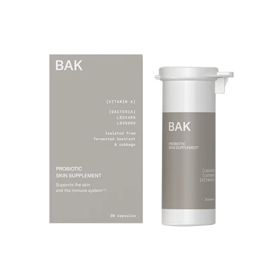 [丹麦]BAK 益生菌皮肤补充胶囊30粒. BAK Probiotic Skin Supplement 30 cap. 商品图0