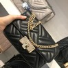 LA现货 黑色1个 Michael Kors MK 女包 斜挎单肩菱格翻盖包 小香风 链条斜挎单肩包 女包 商品缩略图0