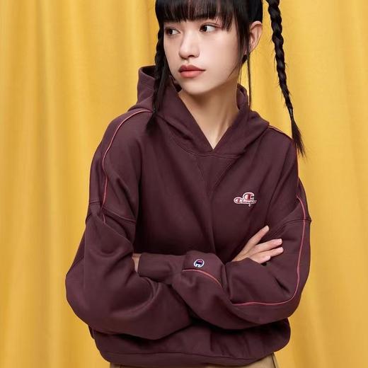 （C）Champion/冠军  女士卫衣连帽女前胸刺绣LOGO休闲卫衣 UW-USW30-M733 商品图2