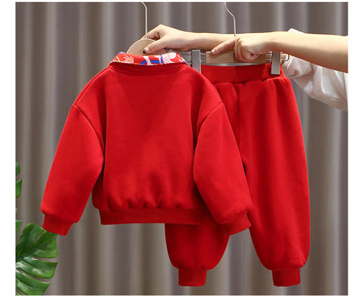 裁缝学苑TX02卫衣纸样儿童卫裤服装唐装翻领衣服童装套装打版图纸 商品图1