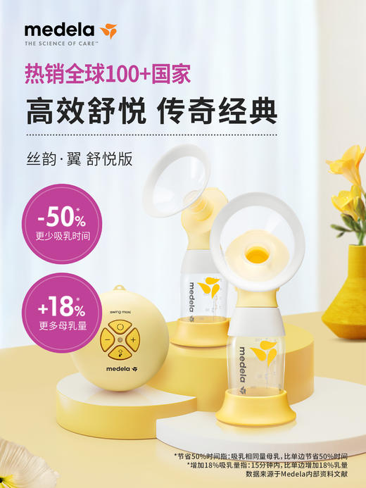美德乐丝韵·翼 舒悦版电动吸乳器吸奶器（双边） 商品图0
