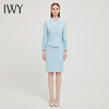 IWY/蓝色职业连衣裙高端气质名媛女神范高级感ol通勤美容院工作服春秋Q13105蓝色 商品缩略图4