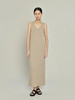 322工房无染色纯羊绒针织裙女秋冬简约通勤宽松无袖吊带背心长裙 商品缩略图2
