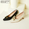 ARCHCONTACT安启美奈方头金属扣细跟单鞋52773 商品缩略图3