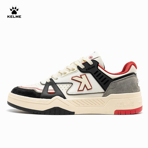 KELME卡尔美男休闲鞋情侣板鞋厚底运动鞋拼接春小白鞋 商品图3