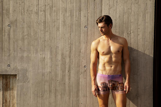 【周游世界 米兰大教堂】高端铂雅男士冰丝内裤一片式平角裤99/21210T（米兰大教堂） 商品图2