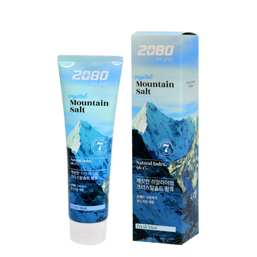 爱敬 2080 喜马拉雅山牙膏 翠绿水晶盐 125g  商品图0