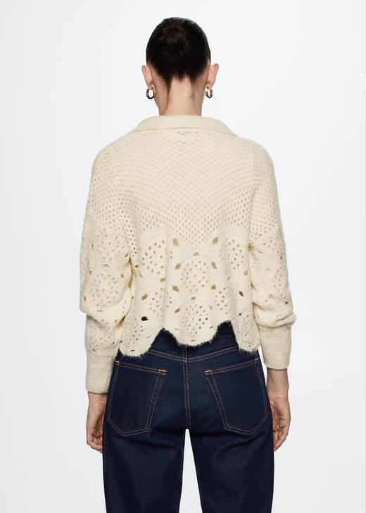 好折￥320！Mango钩花镂空毛衣 商品图3