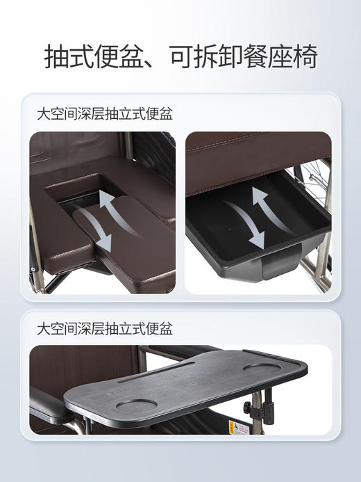 鱼跃手动轮椅车H008B 商品图3