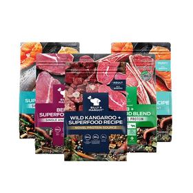 【狗粮】BillyMargo澳洲比利玛格天然无谷牛肉羊肉袋鼠肉三文鱼全价狗粮1.8kg/9kg