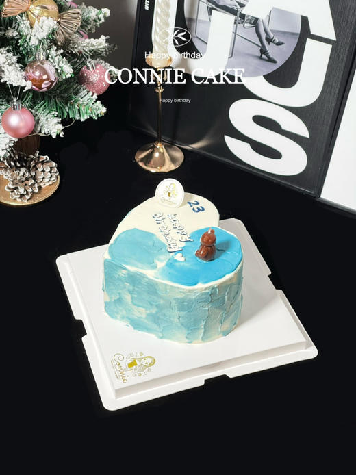 【1349】爱心蓝白抹面款 商品图4