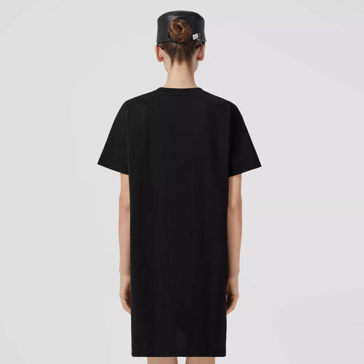 BURBERRY 巴宝莉 女士 Prorsum 标签棉质 T 恤衫式连衣裙 黑色 8065020 A1189 商品图2