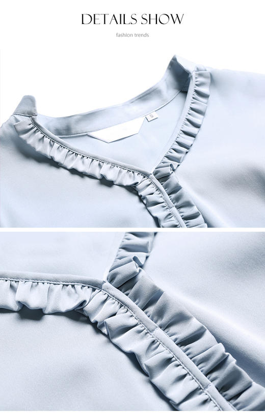 裁缝学苑AG80真丝上衣纸样女装秋新款长袖衬衫女夏服装打版裁剪图 商品图5